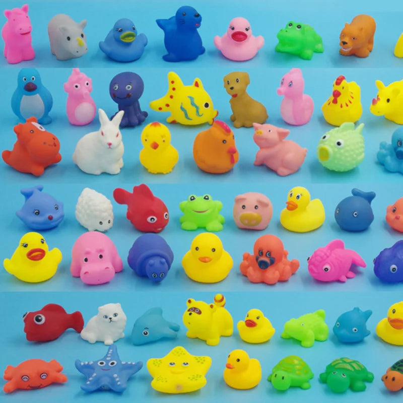 10Pcs/Set Cute Animals Swimming Water Toys For Baby/Children