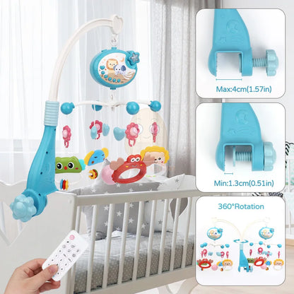 Baby Crib Mobile Rattle Toy For 0-12 Months Infant