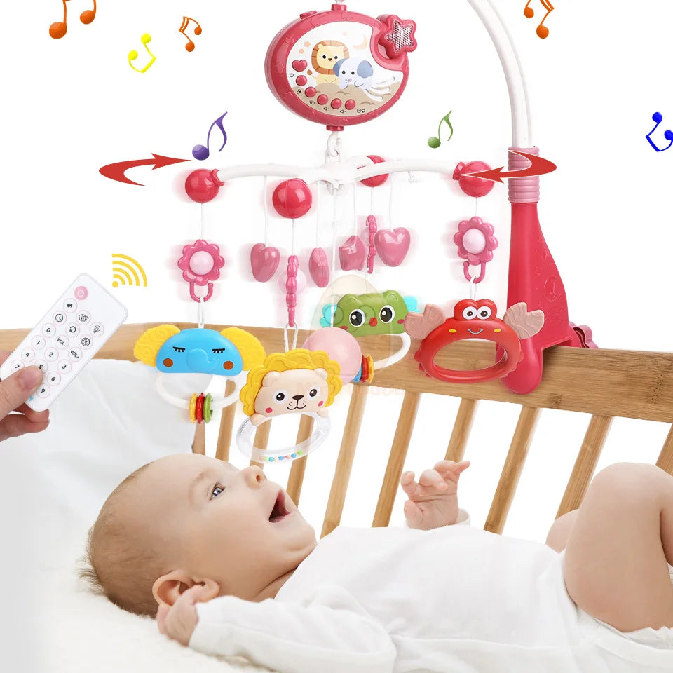 Baby Crib Mobile Rattle Toy For 0-12 Months Infant