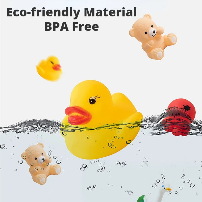 10Pcs/Set Cute Animals Swimming Water Toys For Baby/Children